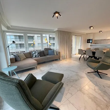 Apartment Seaview Terlinck Ii - Luxe Hoekappartement Met Zeezicht 6 Personen De Panne